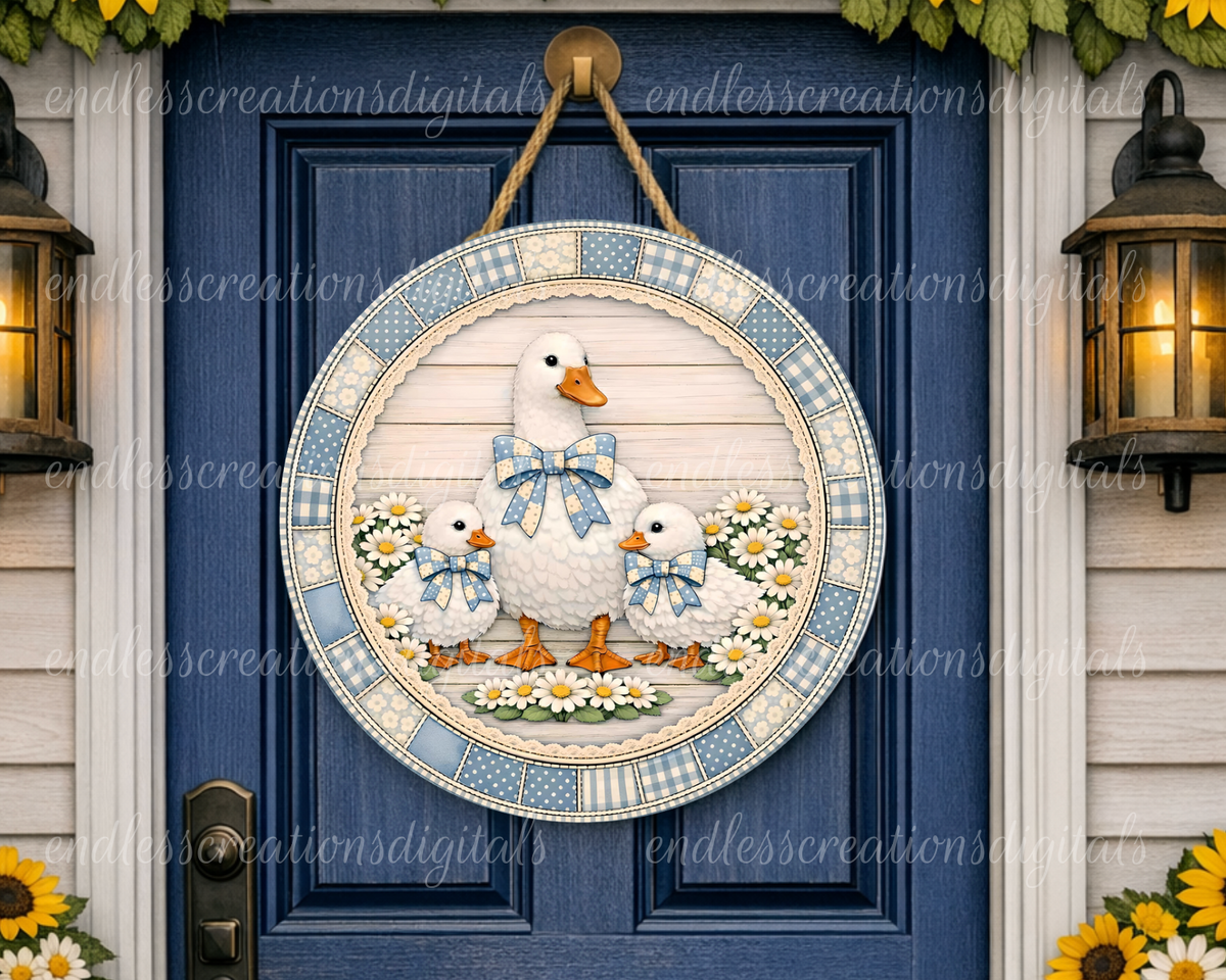 VINTAGE BLUE GOOSE ROUND/CLOCK DESIGN – Endless Creations Digitals