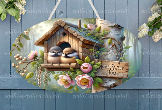 HOME SWEET HOME OVAL SPRING