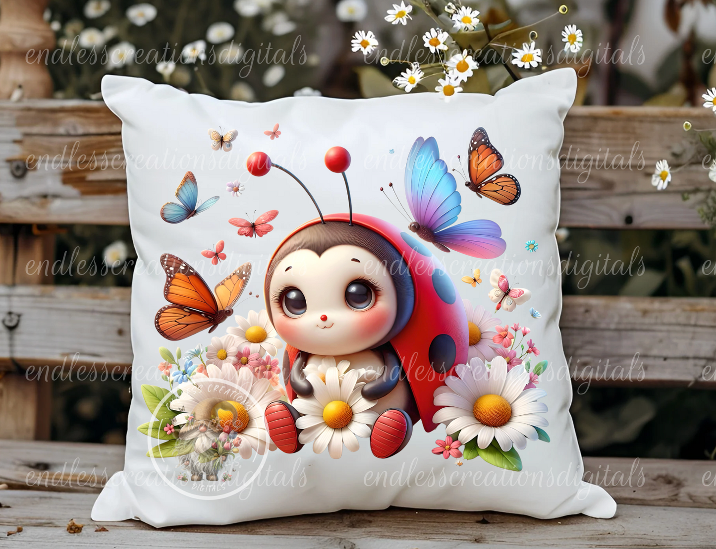 SUMMER LADYBUG FLORAL TRANSPARENCIES BUNDLE