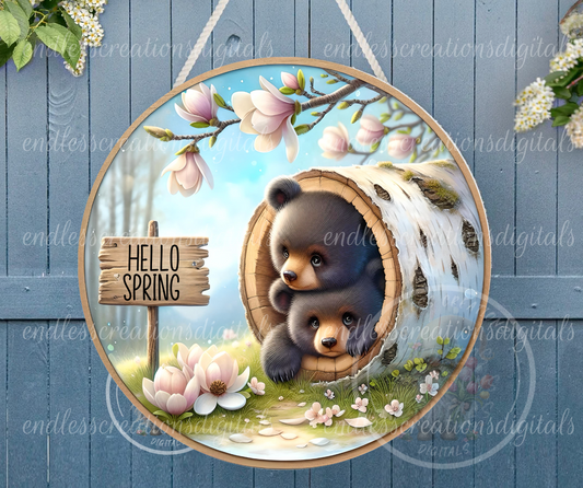 SPRING BABY BLACK BEARS