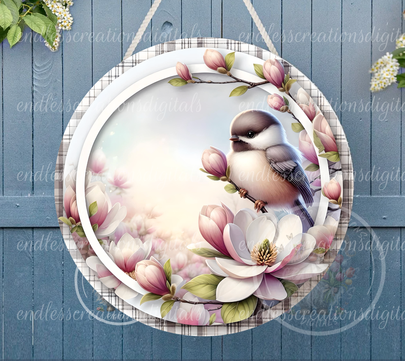 SPRING MAGNOLIA CHICKADEE