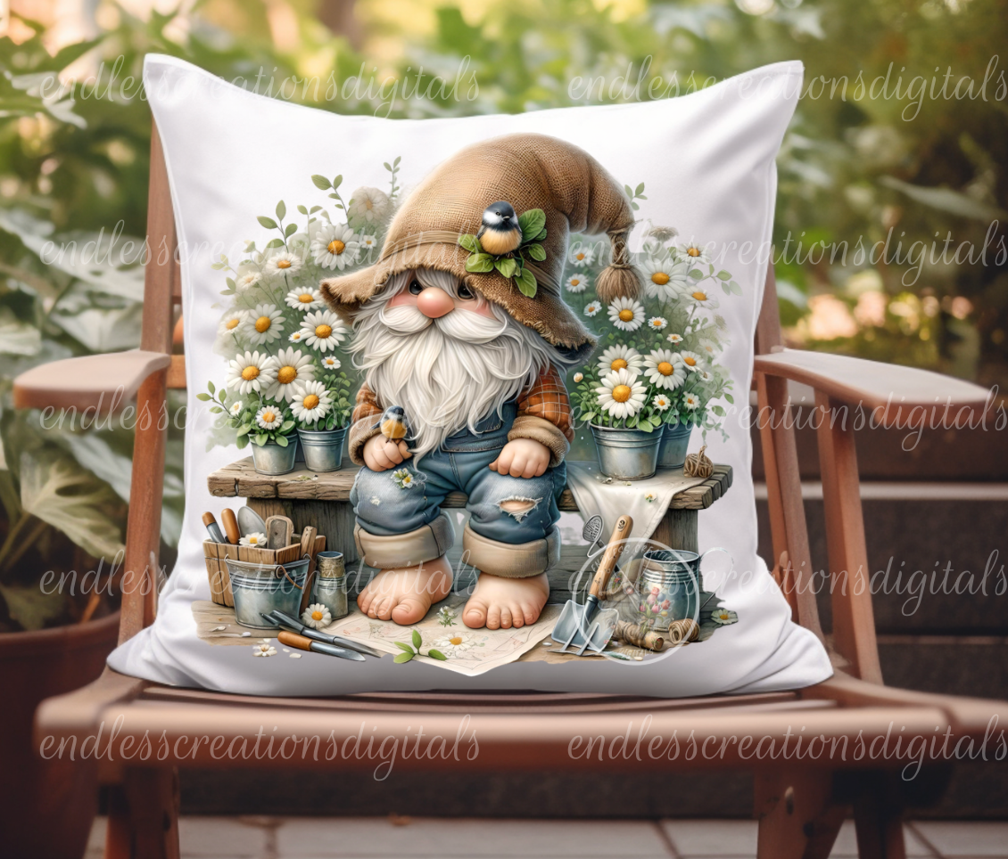 SPRING DAISY GNOME BUNDLE OF 5 IMAGES