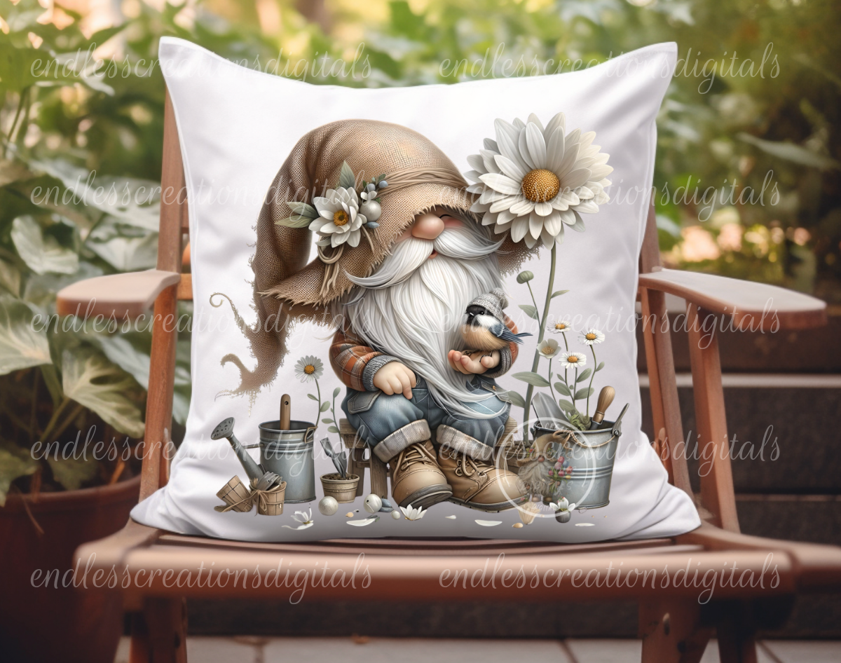 SPRING DAISY GNOME BUNDLE OF 5 IMAGES