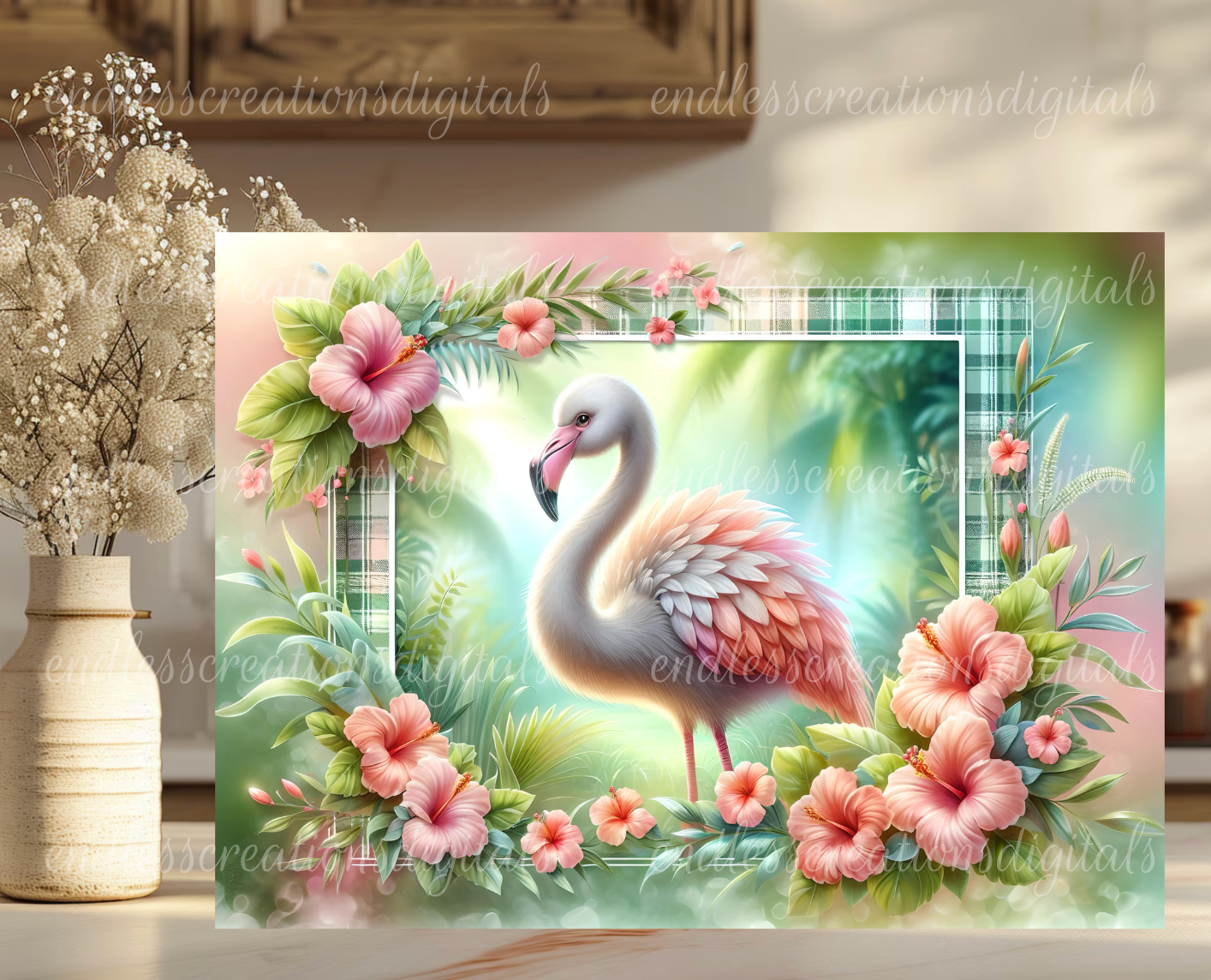 SUMMER TROPICAL FLAMINGO BUNDLE OF 4