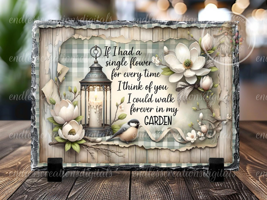 MAGNOLIA FLORAL LANTERN