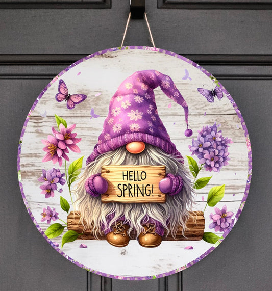 SPRING GNOME round door png, for sublimation high resolution 2 png files