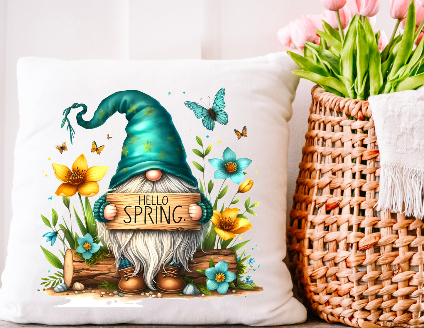 SPRING GNOME round door png, for sublimation high resolution 2 png files