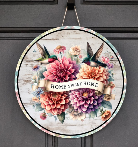 SPRING DOOR HANGER, wreath sign png, for sublimation high resolution 2 png files use on pillow, mugs etc