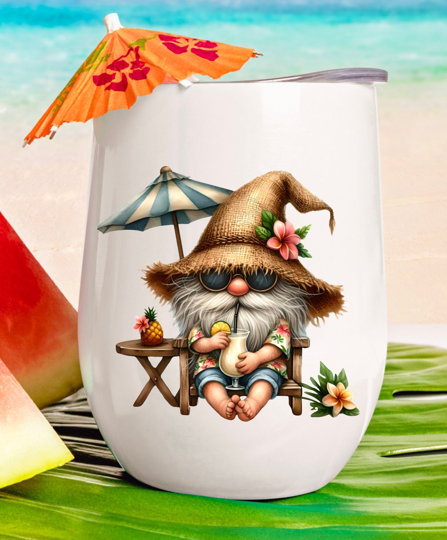 TROPICAL GNOME SUBLIMATION png, transparent  for sublimation high resolution, 5 transparent files for download