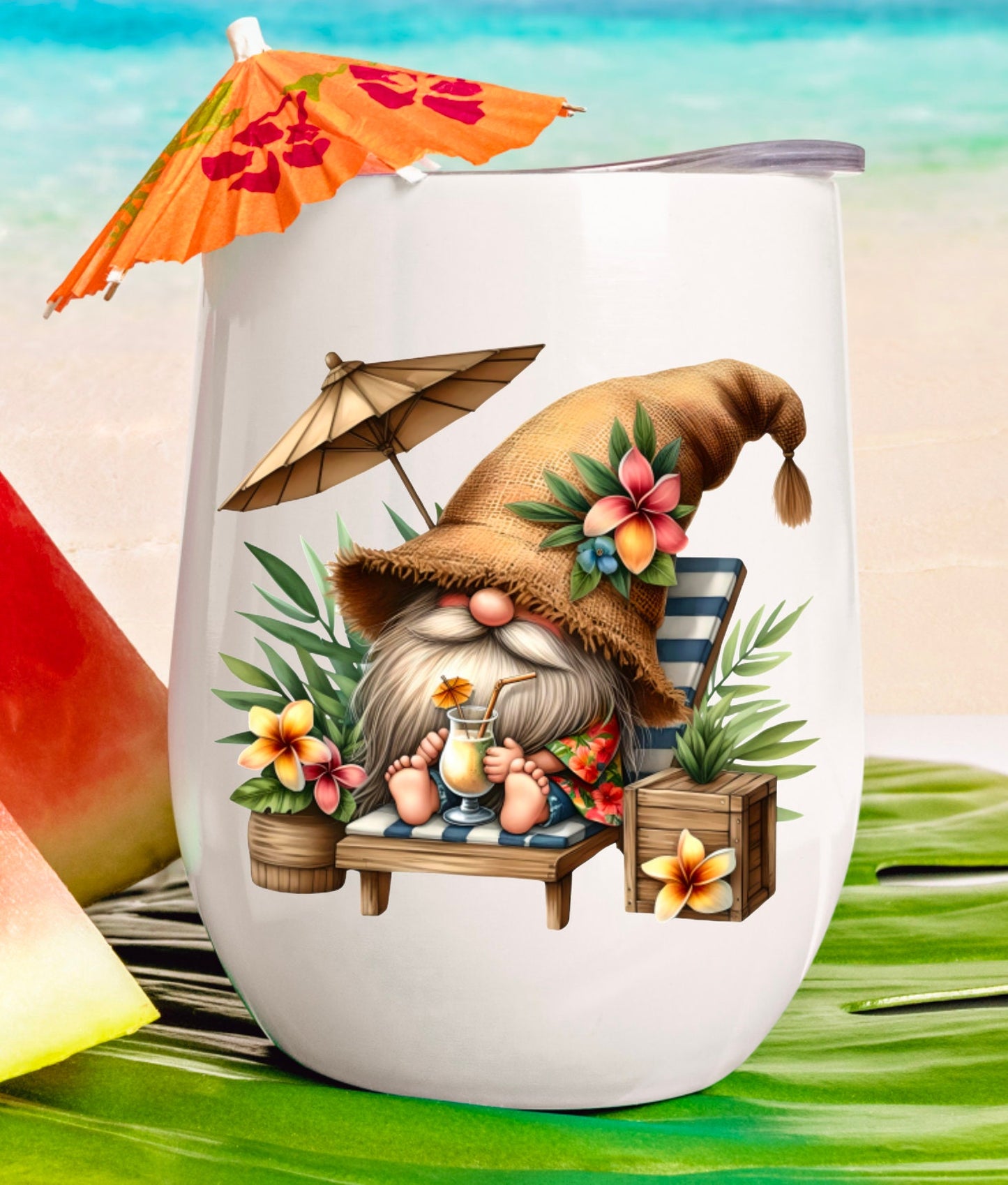 TROPICAL GNOME SUBLIMATION png, transparent  for sublimation high resolution, 5 transparent files for download