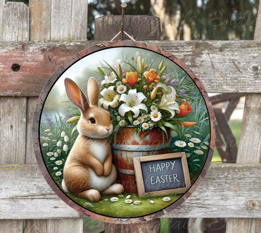 EASTER SUBLIMATION door hanger, wreath sign png, for sublimation, 2 high resolution digital download files, including 1 blank file to add your own text