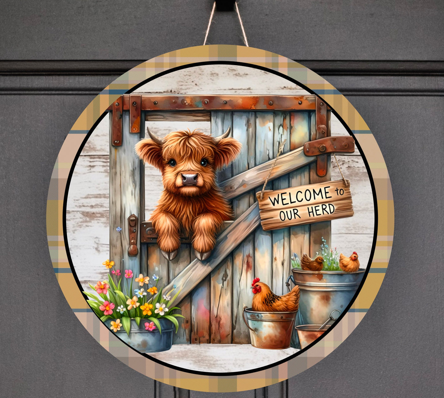 HIGHLAND COW SUBLIMATION round door png, for sublimation high resolution transparent file for pillows. 2 files included for download