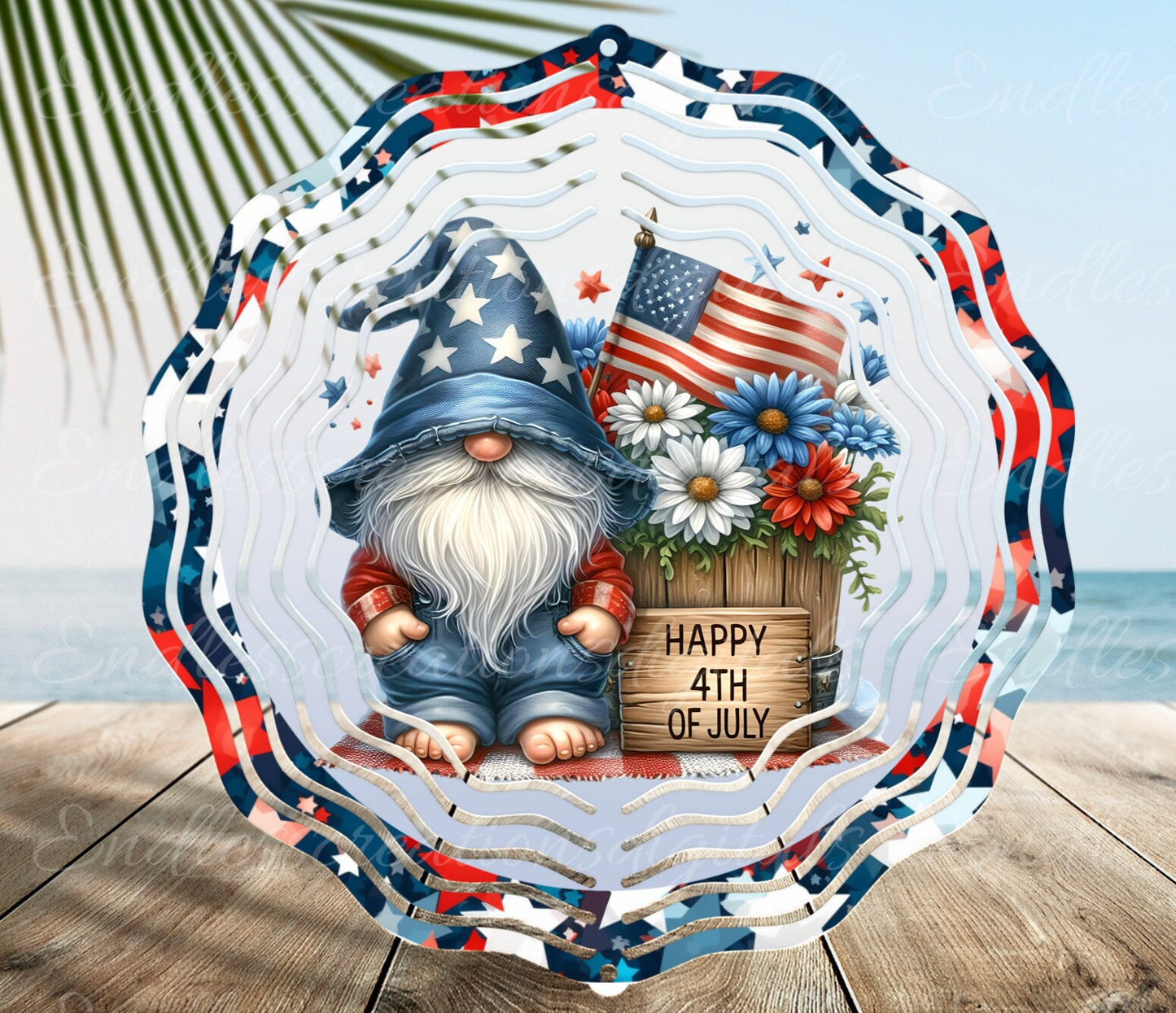 INDEPENDENCE DAY WIND SPINNER