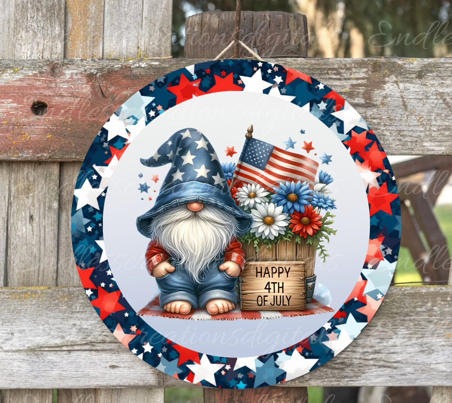 INDEPENDENCE DAY WIND SPINNER