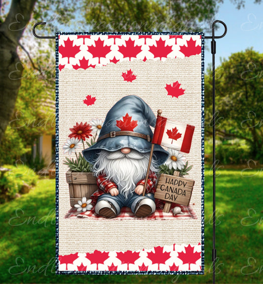 CANADA DAY GARDEN flag can be resized to 12 x 18 high quality digital png for sublimation