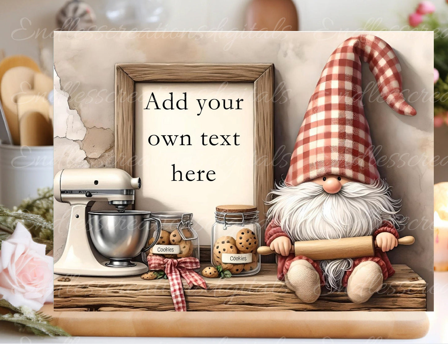 COOKIE GNOME CUTTING board sublimation  sublimation high resolution 1 file add your own text