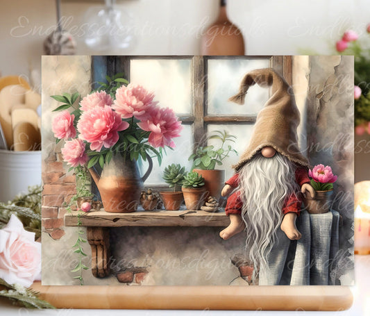 RUSTIC GNOME CUTTING board sublimation  sublimation high resolution 1 file