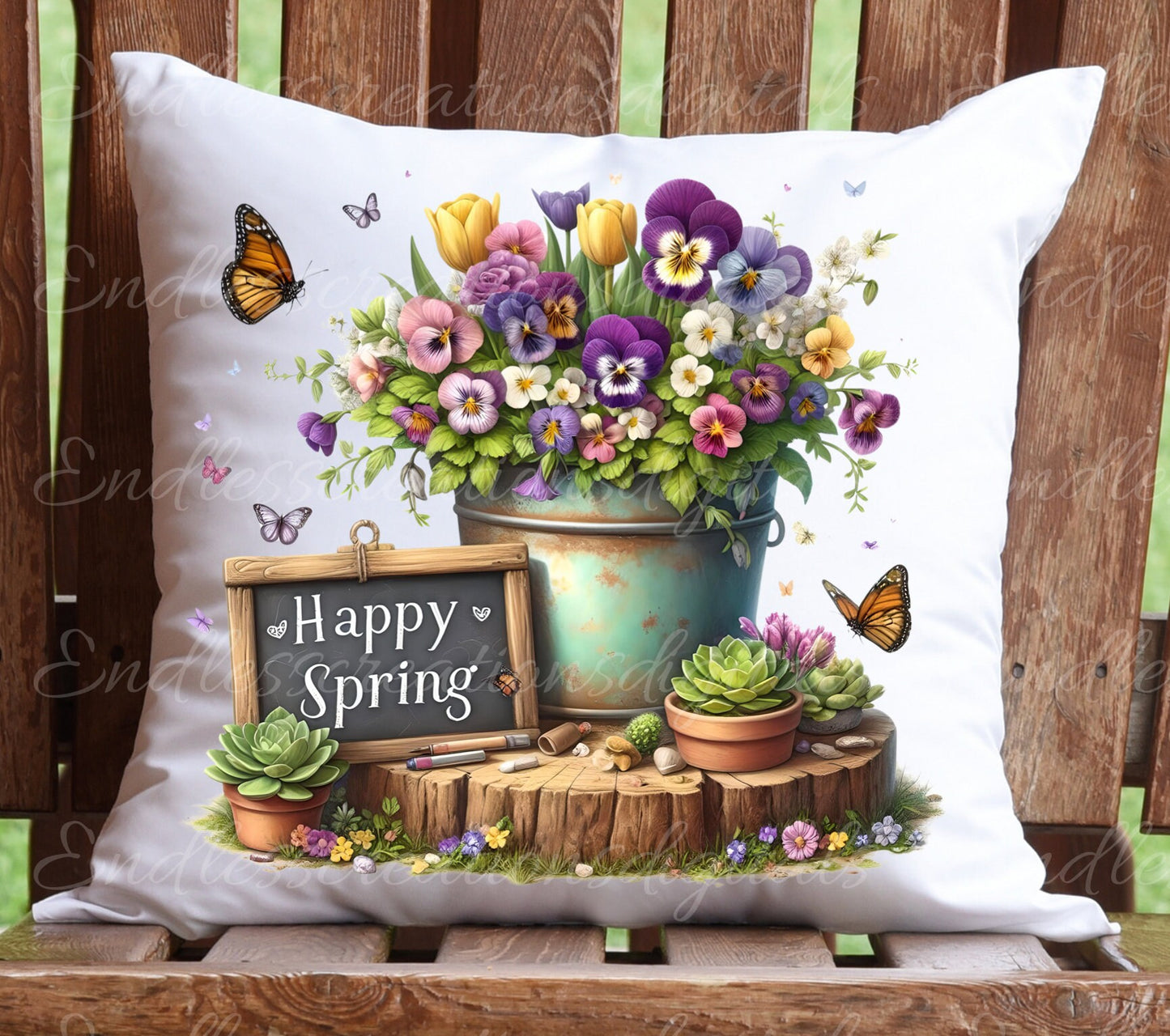 SPRING FLORAL SUBLIMATION png, transparent  for sublimation high resolution, 5 files, 2 add your own text