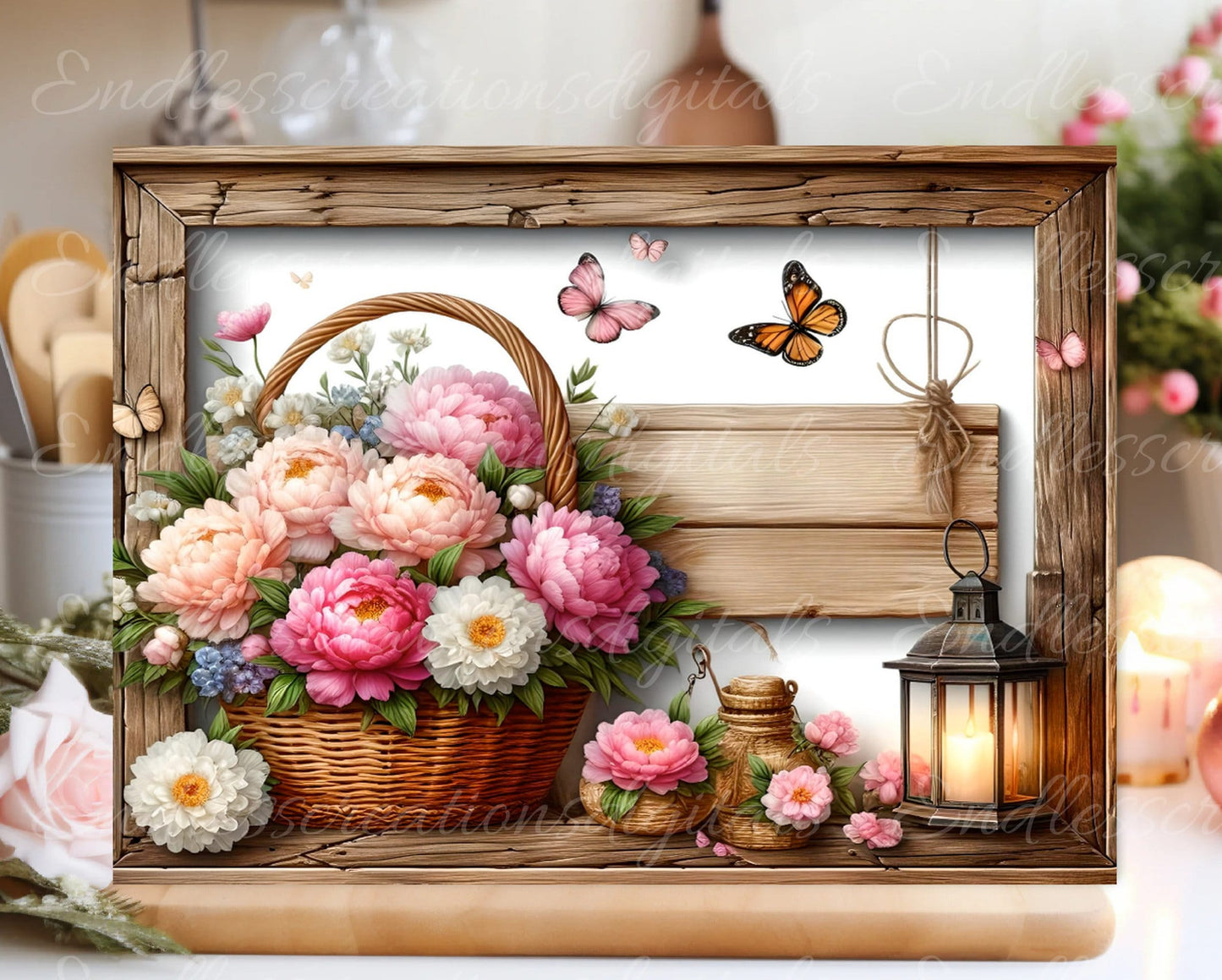 FLORAL CUTTING BOARD sublimation  sublimation high resolution 1 file add your own text