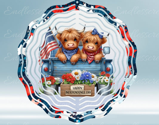 INDEPENDANCE DAY WIND spinner sublimation for download 300 dpi for use on wind spinners and door hangers 2 files, 1 round and 1 transparent