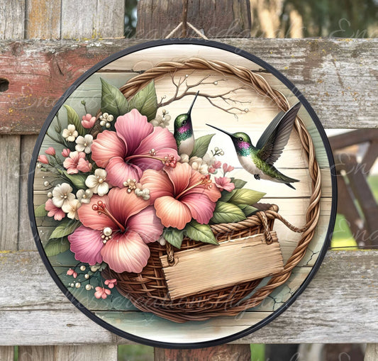 TROPICAL DOOR HANGER, wreath sign, png, for sublimation high resolution 2 files for download, 1 add your own text