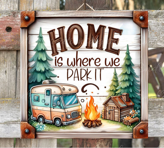 CAMPING SUBLIMATION SQUARE , door hanger, wreath sign, cutting board for sublimation, high resolution  300 dpi 2