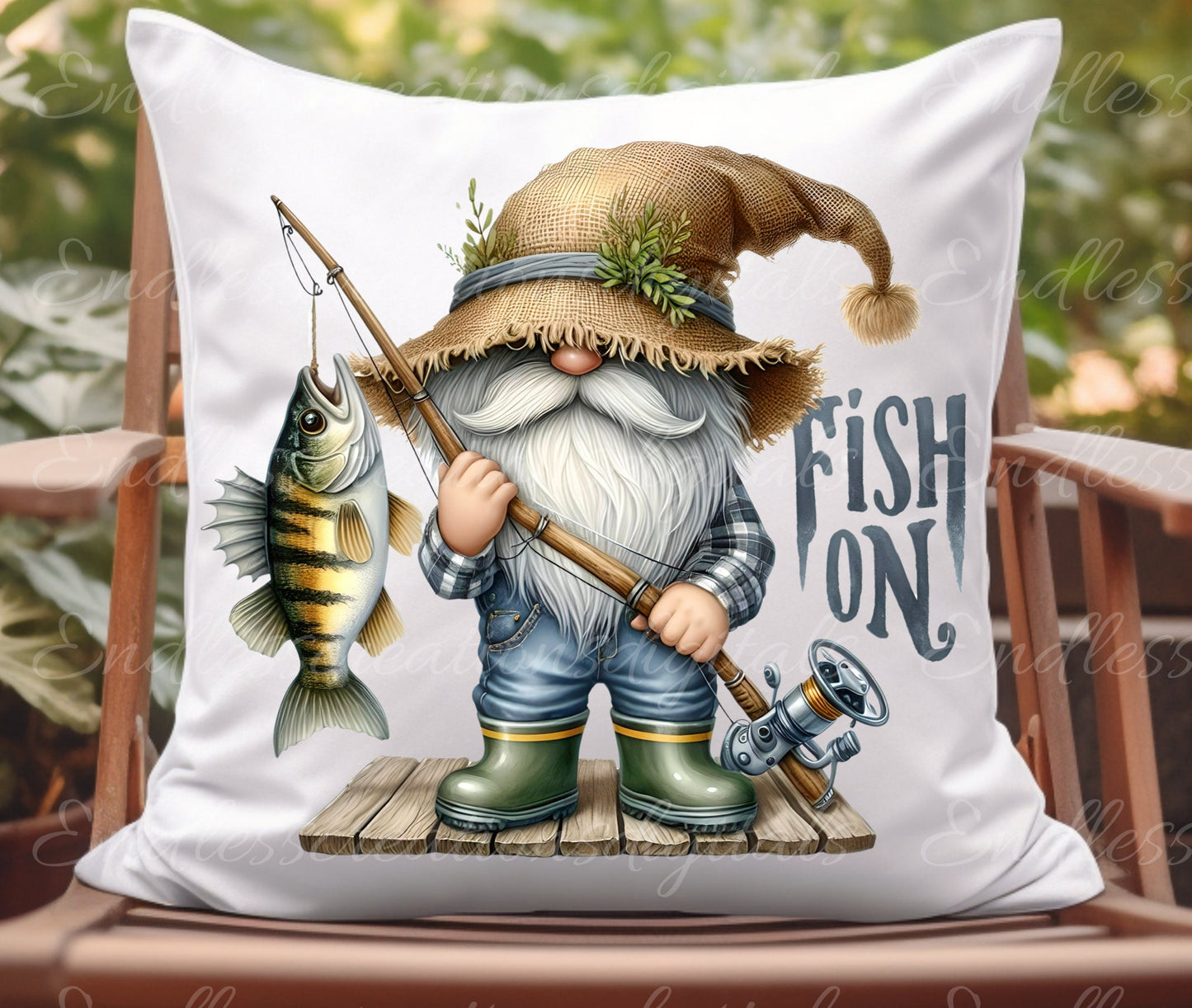 FISHING GNOMES SUBLIMATION gnome package of 5 high definition 300png