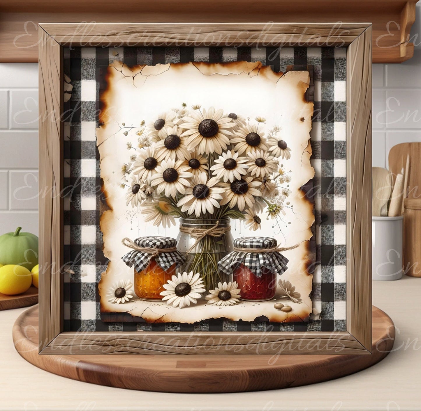 FLORAL SQUARE CUTTING board sublimation  sublimation high resolution 2 files, 1 add your own text