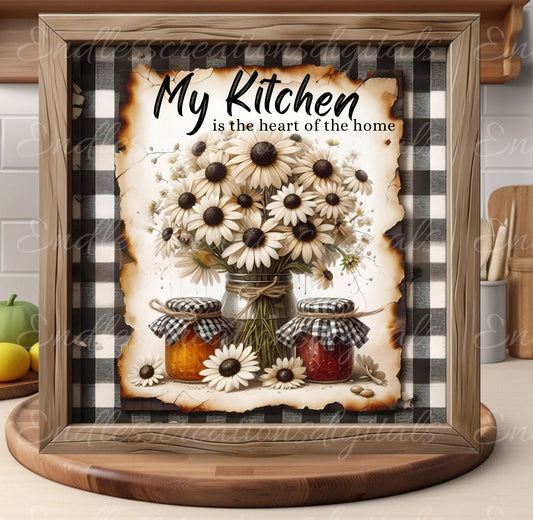 FLORAL SQUARE CUTTING board sublimation  sublimation high resolution 2 files, 1 add your own text