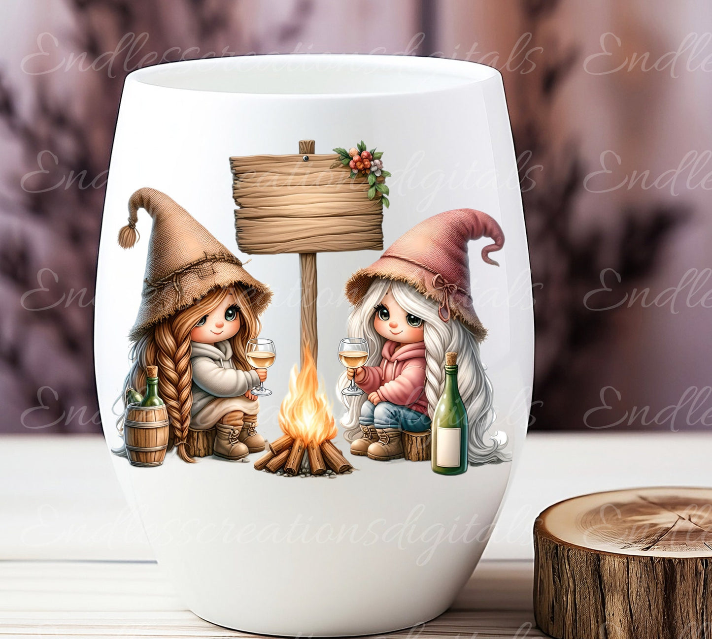 CAMPING GNOME TRANSPARENCIES