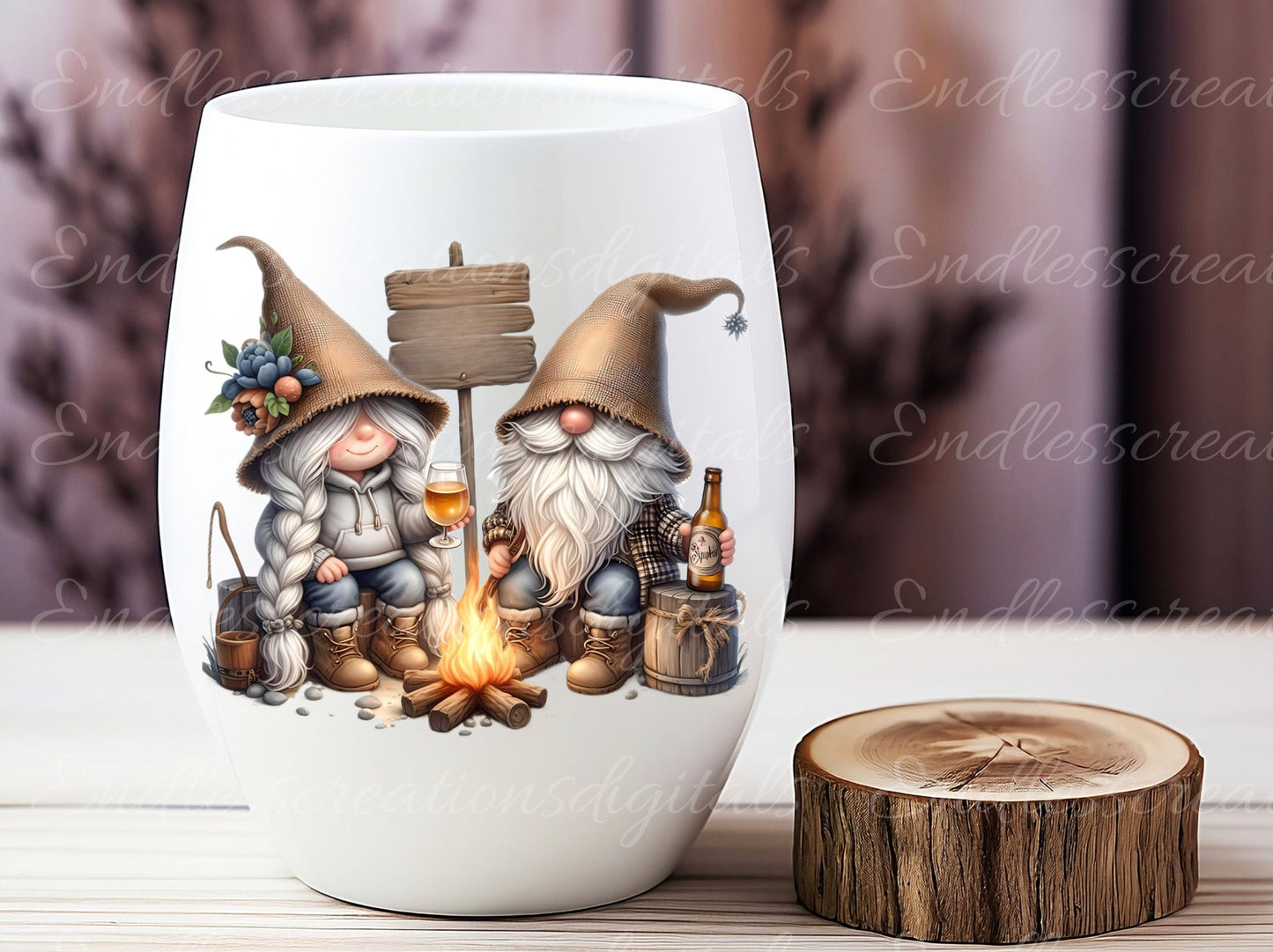 CAMPING GNOME TRANSPARENCIES