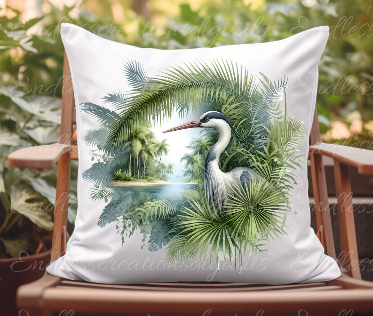 TROPICAL WILDLIFE PILLOW, tea towel etc. sublimation package of 5 high definition 300png, transparent