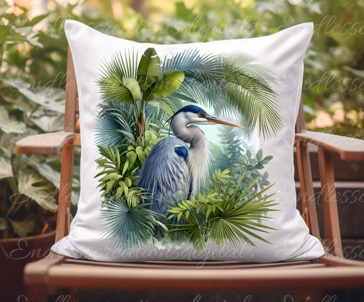 TROPICAL WILDLIFE PILLOW, tea towel etc. sublimation package of 5 high definition 300png, transparent