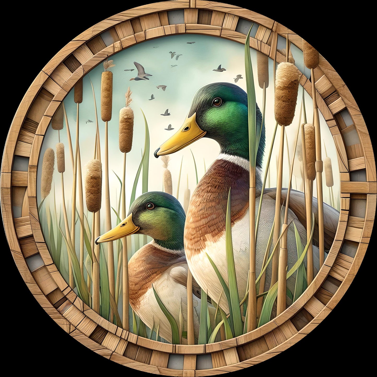 MALLARDS DOOR hanger, wreath sign png, round cutting board for sublimation high resolution,ALLARDS