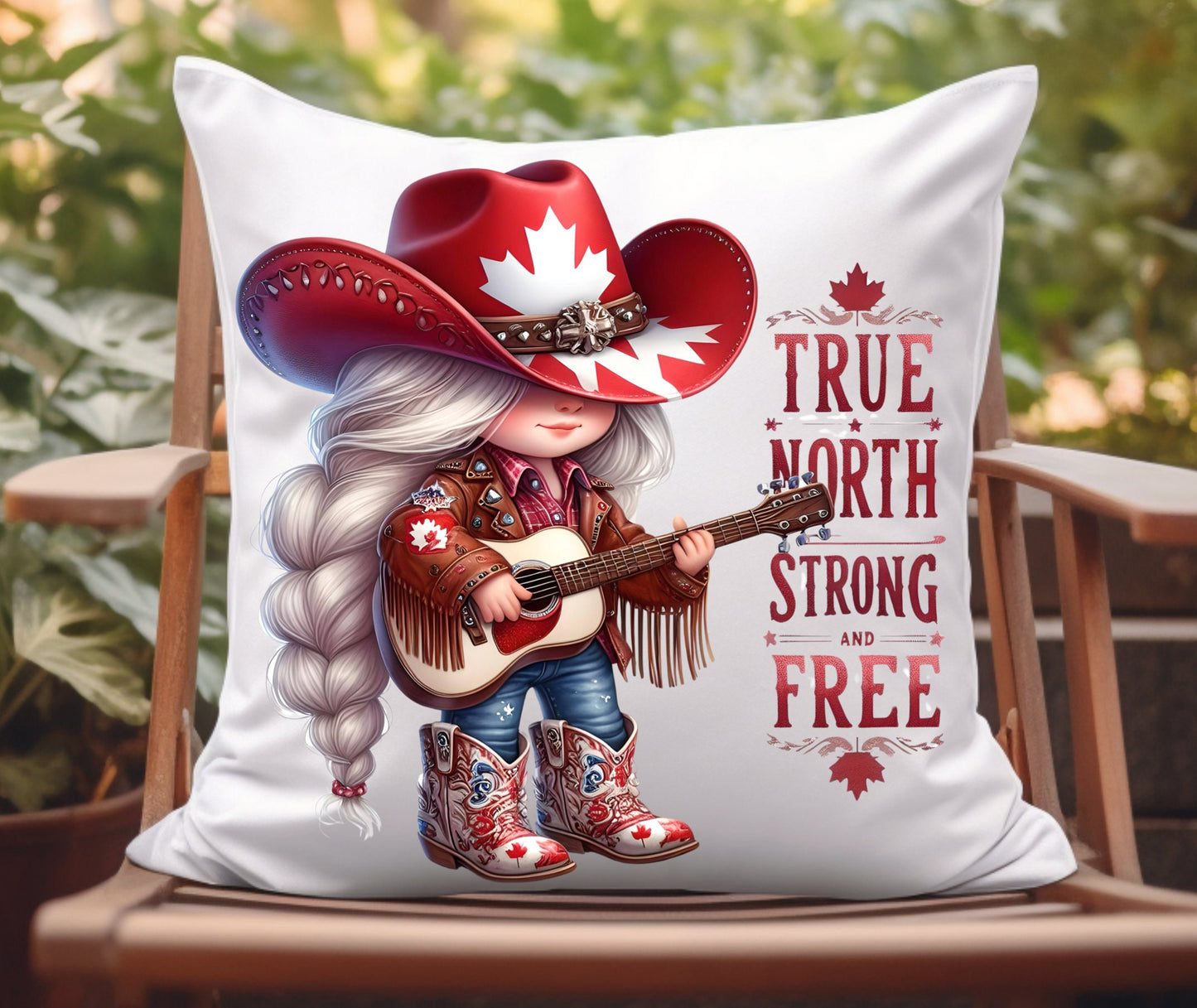 CANADIAN GIRLS COUNTRY music gnomes sublimation package  high definition 300png, transparent, for use on pillows, mugs, wine tumblers etc