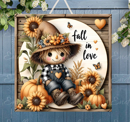 FALL SQUARE DOOR hanger, wreath sign, round cutting board png, for sublimation high resolution 2 files for download, 1 add your own text