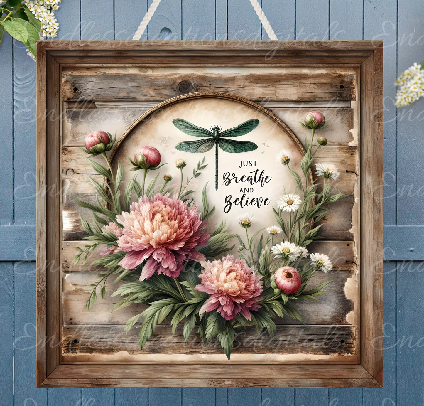 DRAGONFLY DOOR HANGER, wreath sign png, square cutting board for sublimation high resolution