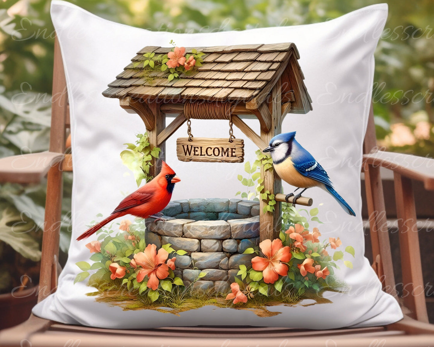 BLUE JAY CARDINAL Sublimation Package high definition 300png, transparent, for use on pillows, mugs, totes, tumblers etc