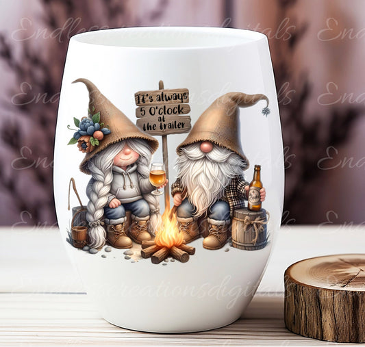 CAMPING GNOME TRANSPARENCIES