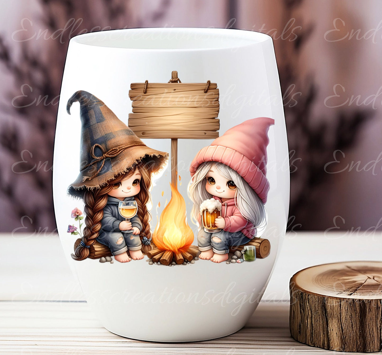 CAMPING GNOME TRANSPARENCIES