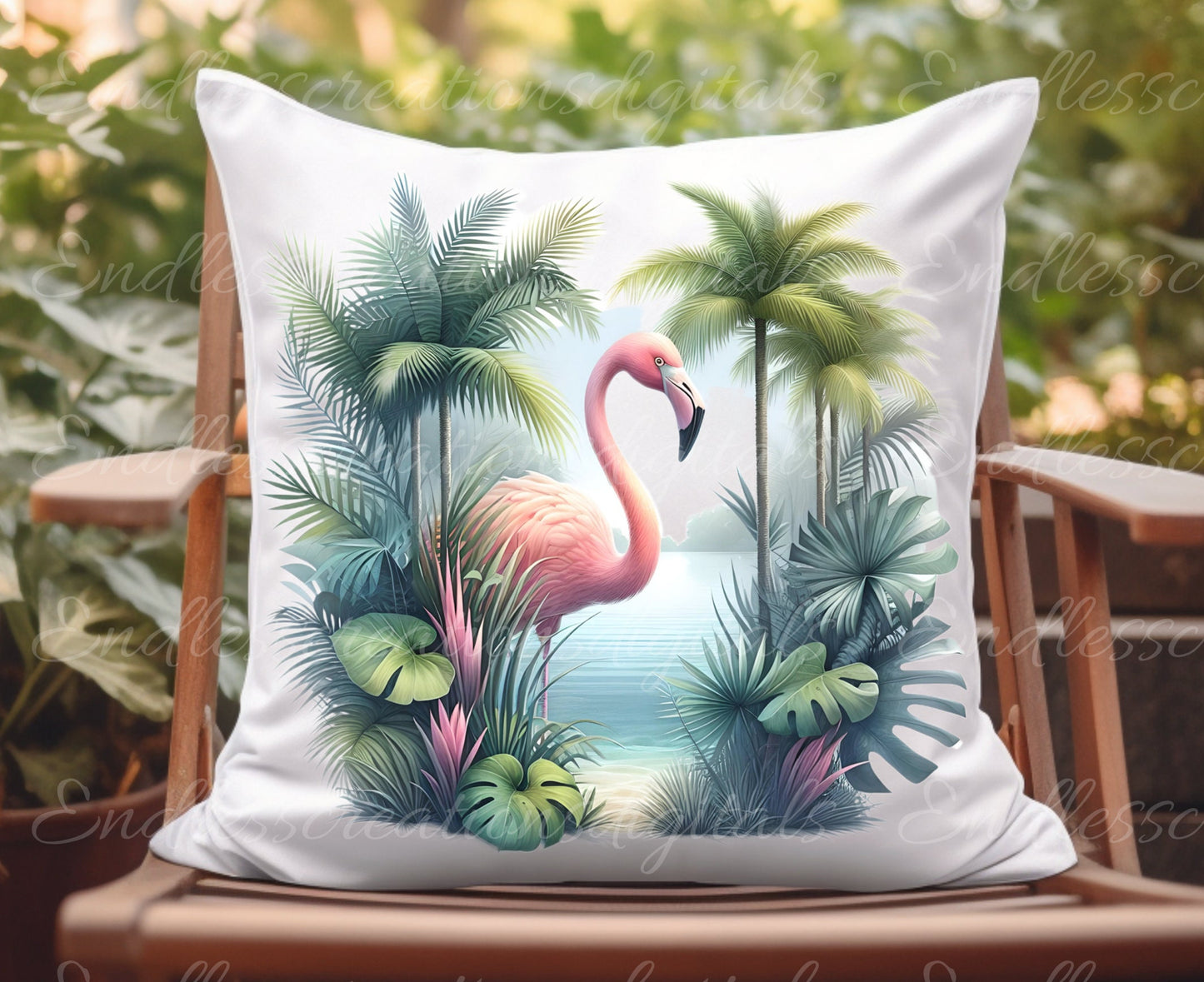 TROPICAL WILDLIFE PILLOW, tea towel etc. sublimation package of 5 high definition 300png, transparent