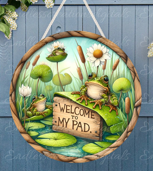 FROG WELCOME PAD SUMMER ROUND