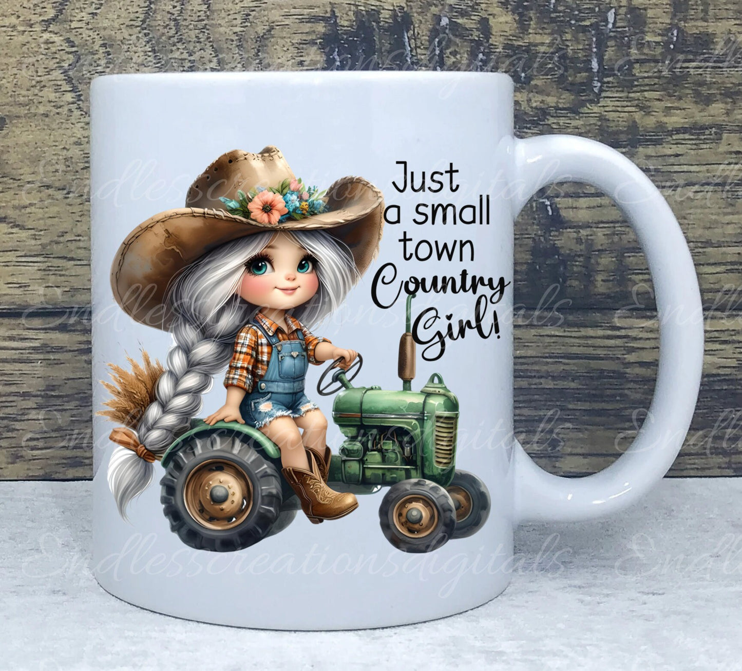 COUNTRY GIRLS SUBLIMATION package high definition 300png, transparent, for use on pillows, mugs, totes etc. 5 files, 2 add your own text