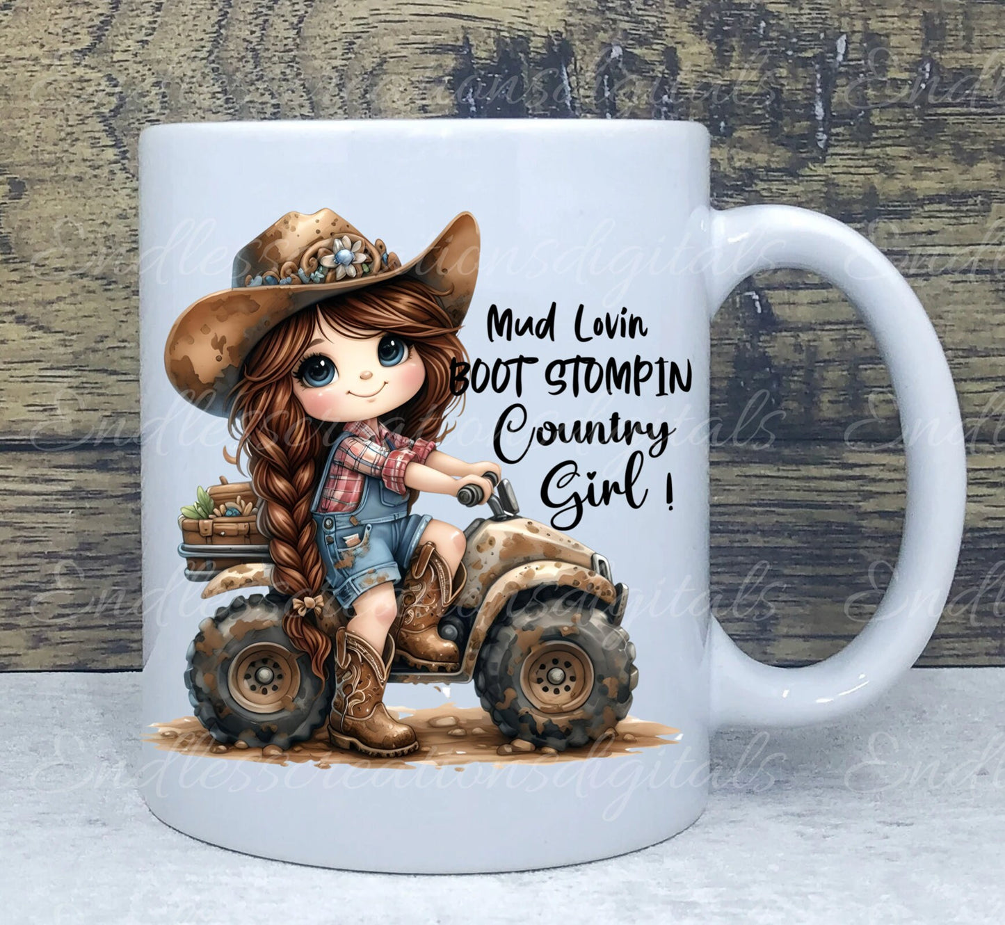 COUNTRY GIRLS SUBLIMATION package high definition 300png, transparent, for use on pillows, mugs, totes etc. 5 files, 2 add your own text