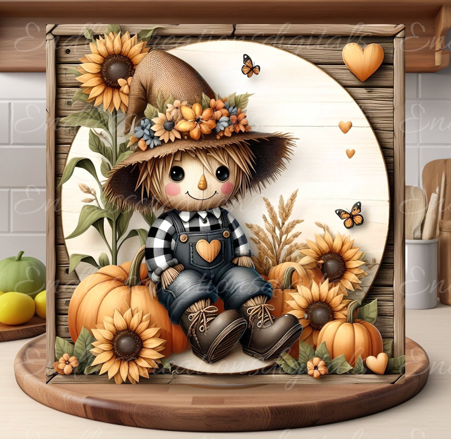 FALL SQUARE DOOR hanger, wreath sign, round cutting board png, for sublimation high resolution 2 files for download, 1 add your own text