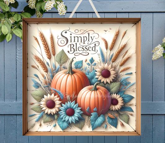 FALL DOOR HANGER, wreath sign, square cutting board png, for sublimation high resolution 2 files for download, 1 add your own text