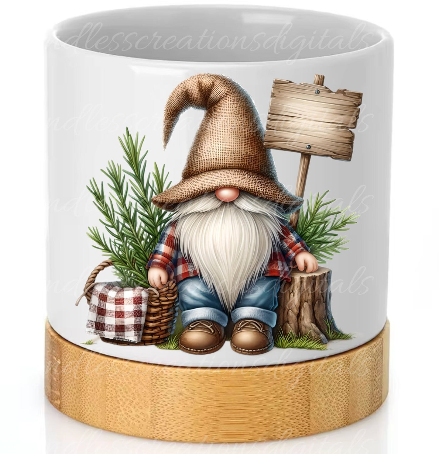 HERB PLANT POT gnomes sublimation png, transparent  for sublimation high resolution, 5 files, add your own text