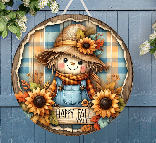 HAPPY FALL Y'ALL SCARECROW
