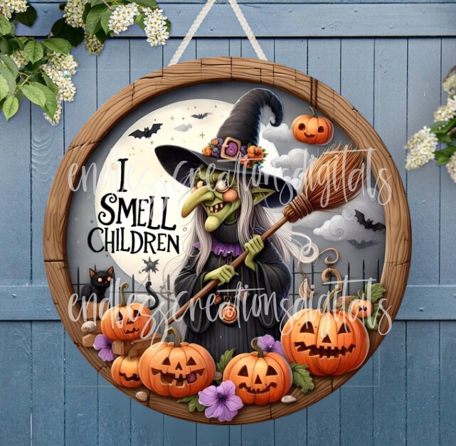 HALLOWEEN DOOR HANGER, wreath sign, round cutting board png, for sublimation high resolution, 2 files, 1 add your own text