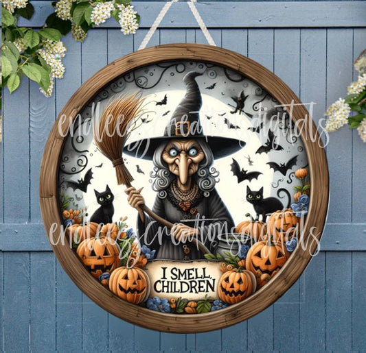 HALLOWEEN DOOR HANGER, wreath sign, round cutting board png, for sublimation high resolution, 2 files, 1 add your own text